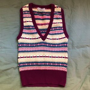Boho Fitted Sweater Vest